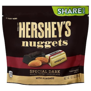 Hershey's Nuggets Chocolate with Almonds, Special Dark, Share Pack