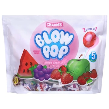 Charms Blow Pop Assorted Bubble Gum Filled Pops