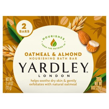 Yardley London Bath Bar, Nourishing, Oatmeal & Almond