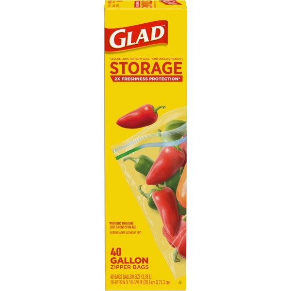 Glad Gallon Zipper Food Storage Bags | Publix Super Markets