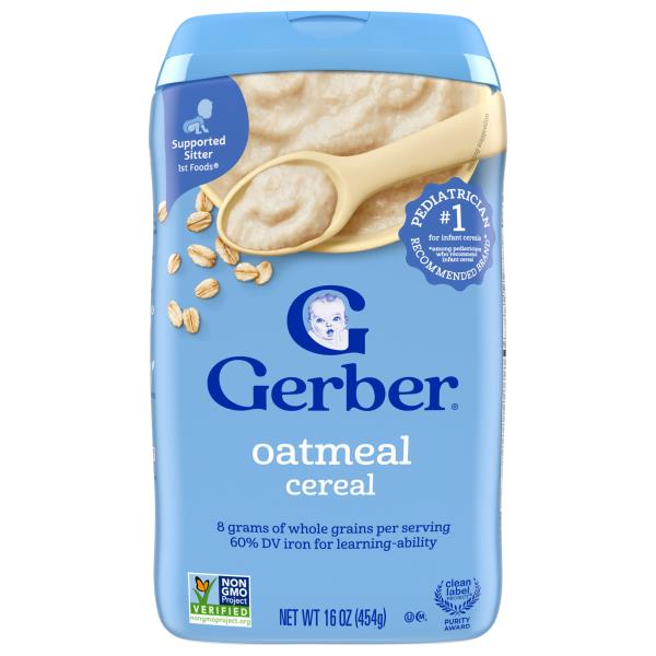 Gerber Cereal for Baby Oatmeal Publix Super Markets