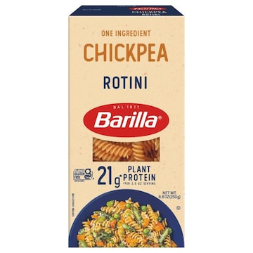 Barilla Chickpea Rotini Pasta - Vegan, Gluten Free, Non GMO & Kosher - High Protein Pasta Made with Plant Based Protein