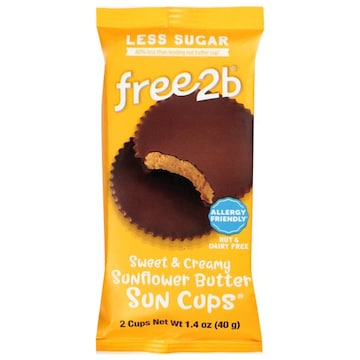 Free2b Sunflower Butter Sun Cups, Chocolate