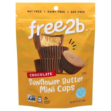 Free2b Sweet & Creamy Sunflower Butter Minis Sun Cups