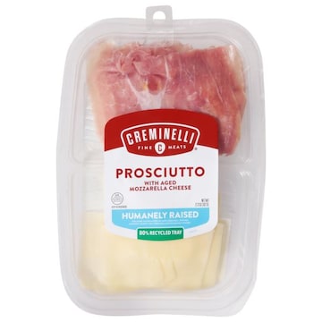 Creminelli Fine Meats Prosciutto with Aged Mozzarella Cheese, Air Dried Pork