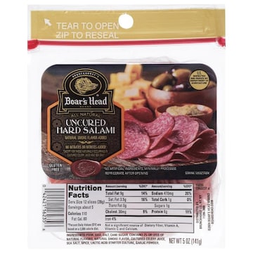 Boar's Head Uncured Pouch Hard Salami