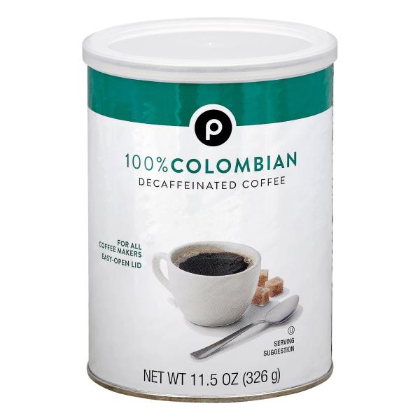 Publix Coffee, 100 Colombian, Decaffeinated Publix Super Markets