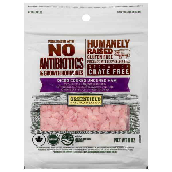 Greenfield Natural Meat Co. Ham, Diced Cooked, Uncured Publix Super