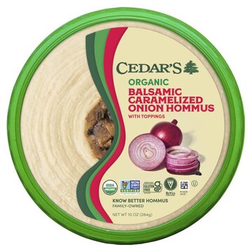 Cedar's We’ve made our fan favorite flavor even more indulgent with a sautéed onion and garlic topping.