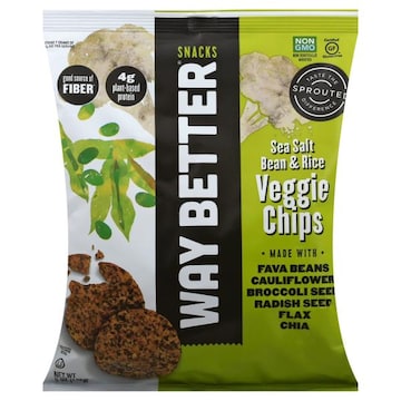 Way Better Snacks Veggie Chips, Sea Salt Bean & Rice