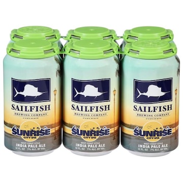 SailFish Brewing Company India Pale Ale Sunrise City IPA Beer