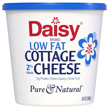 Daisy Pure & Natural Cottage Cheese, 2% Milkfat, Small Curd, Low Fat