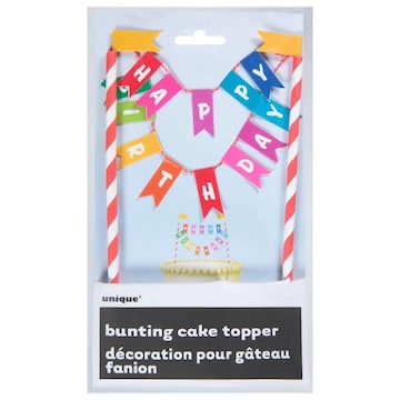 Unique Cake Topper, Bunting
