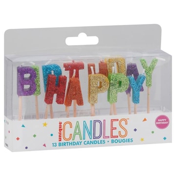 Unique Candles, Happy Birthday