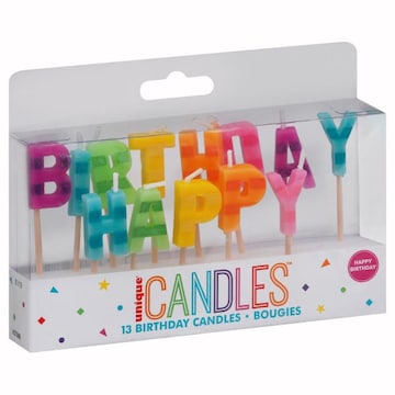 Unique Birthday Candles, Happy Birthday