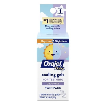 Orajel Orajel Baby Drug-Free Cooling Gels will help soothe infants who may be teething -- day and night! Safe and gentle.