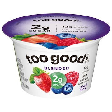 Too Good & Co. Blended Ultra-Filtered Cultured Low Fat Milk Mixed Berry Yogurt