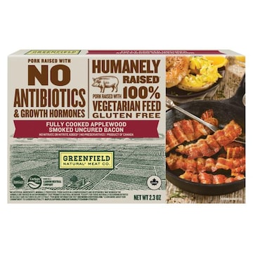 Greenfield Natural Meat Co. Bacon, Applewood Smoked, Uncured, Fully Cooked