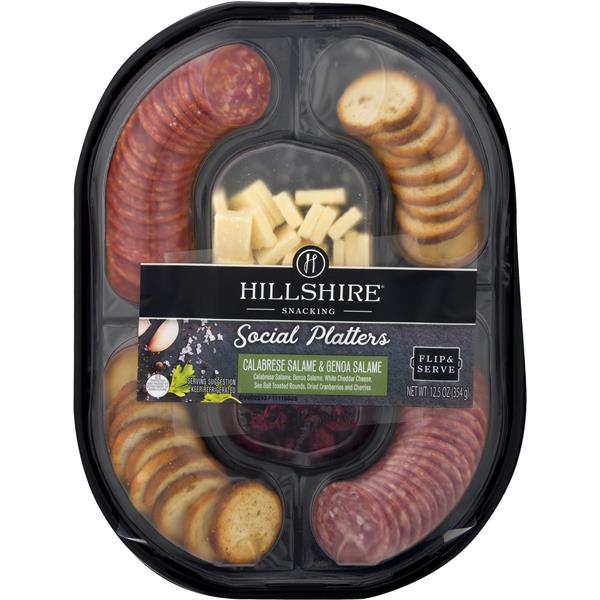 Hillshire Snacking Social Platters, Calabrese Salame & Genoa Salame