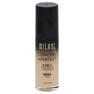 Milani Conceal + Perfect Foundation + Concealer, 2-in-1, Ivory 00AA