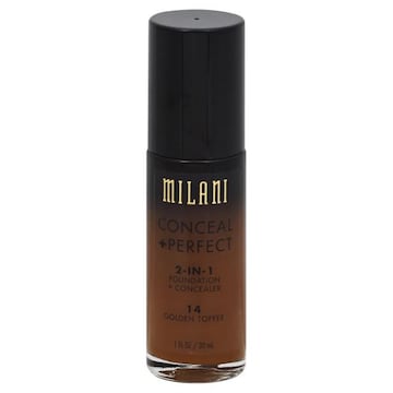 Milani Foundation + Concealer, 2-in-1, Conceal Perfect, 14 Golden Toffee