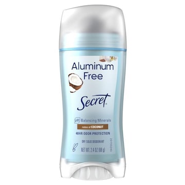 Secret Aluminum Free Deodorant for Women, Coconut, 2.4 oz