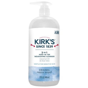 Kirk's Cleanser, Nourishing, Original Fresh Scent, Head to Toe, 3-in-1