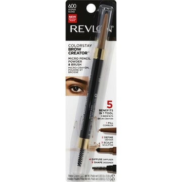Revlon ColorStay Micro Pencil Powder & Brush, Brow Creator, Blonde 600