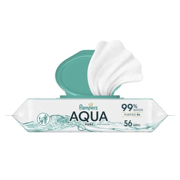 Pampers AquaPure Sensitive Baby Wipes 1X PopTop Publix Super Markets