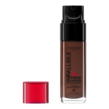 L'Oreal Paris Infallible Up to 32 Hour Fresh Wear Foundation, Lightweight Espresso