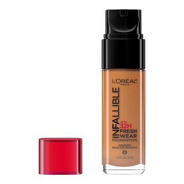 L'Oreal Paris Infallible Up to 32 Hour Fresh Wear Foundation, Lightweight Hazelnut