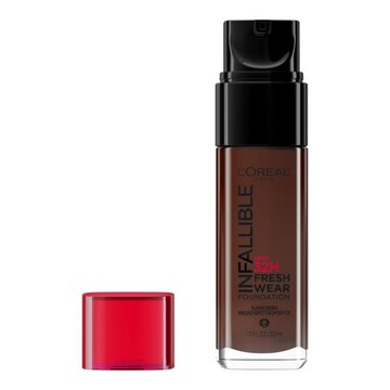 L'Oreal Paris Infallible Up to 32 Hour Fresh Wear Foundation, Lightweight Mahogany