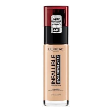 L'Oreal Paris Infallible Up to 24 Hour Fresh Wear Foundation, Lightweight Natural Rose