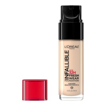 L'Oreal Paris Infallible Up to 32 Hour Fresh Wear Foundation, Lightweight Porcelain