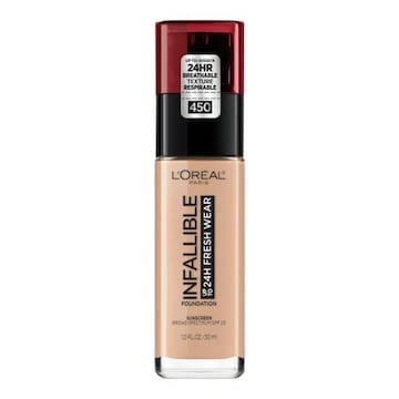 L'Oreal Paris Infallible Up to 24 Hour Fresh Wear Foundation, Lightweight Rose Beige