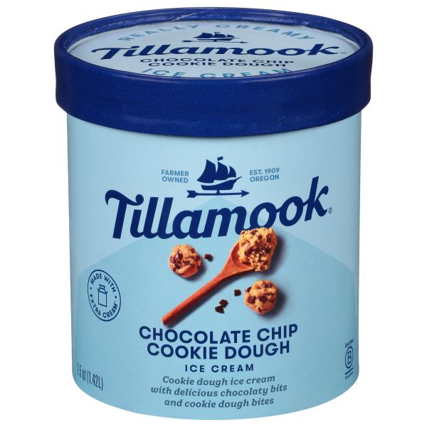 Tillamook Ice Cream, Chocolate Chip Cookies Dough | Publix Super