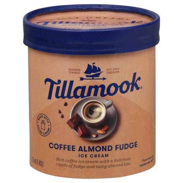 Tillamook Ice Cream, Coffee Almond Fudge Publix Super Markets
