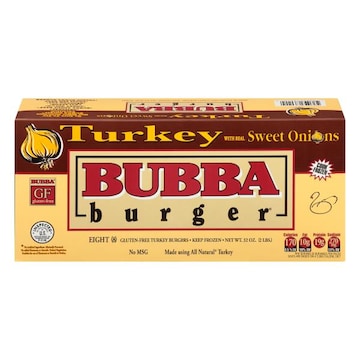 Bubba Burger Burgers, Turkey with Real Sweet Onions