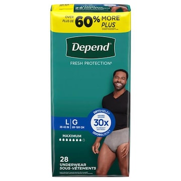 Depend Fresh Protection Maximum L Underwear