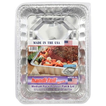 Handi-Foil Medium Rack Roaster Pan & Lid