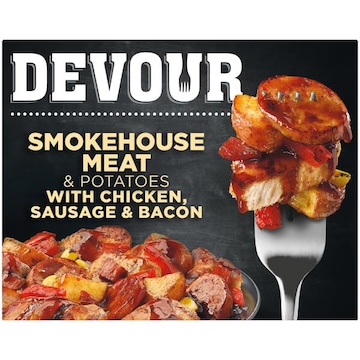 Devour Shark Week Smokehouse Meat & Potatoes with Chicken, Sausage & Bacon in Memphis Style BBQ Sauce Frozen Meal