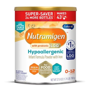 Enfamil Nutramigen LGG Infant Formula is a hypoallergenic formula for babies with cow's milk allergy. If your baby is struggling to sleep, has excessive gas