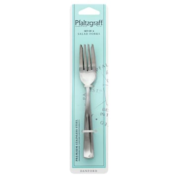 Pfaltzgraff Salad Forks, Premium Stainless Steel, Set of 6