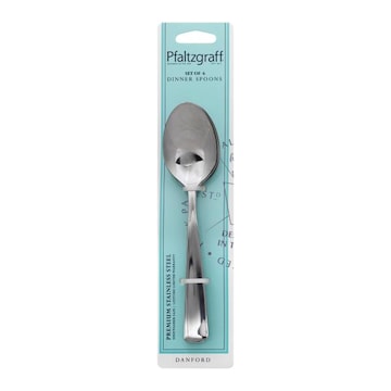 Pfaltzgraff Dinner Spoons, Premium Stainless Steel, Set of 6