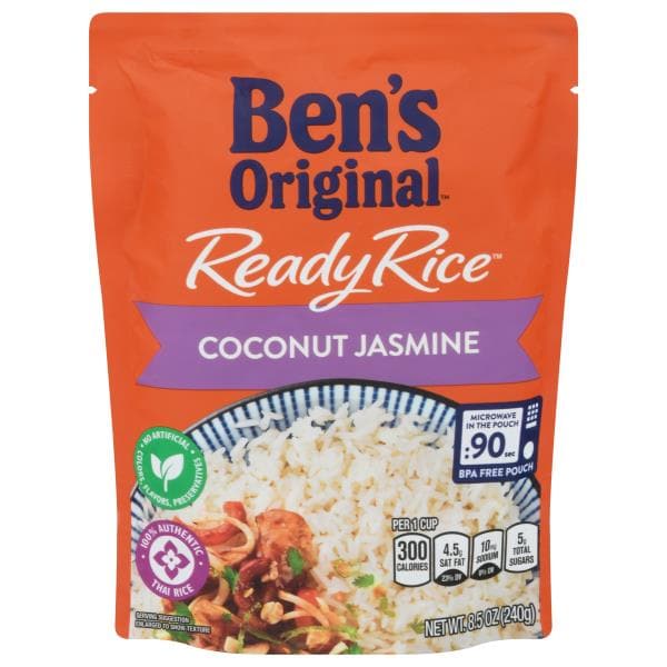 Ben's Original Ready Rice Rice, Coconut Jasmine Publix Super Markets