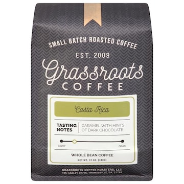 Grassroots Coffee Coffee, Whole Bean, Costa Rica