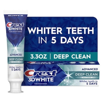 Crest 3D White Advanced Toothpaste, Deep Clean, 3.3 oz