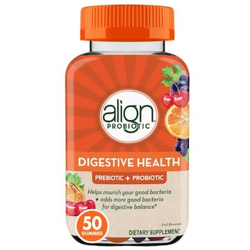 Align Digestive Health Prebiotic + Probiotic Supplement, 50 Gummies