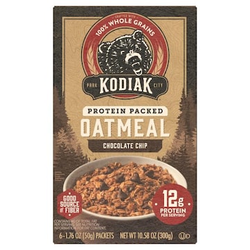 Kodiak Oatmeal, Protein Packed, Chocolate Chip