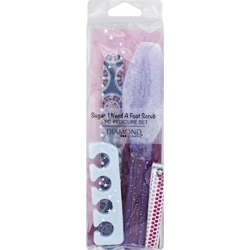 Diamond Cosmetics Pedicure Set, Sugar, I Need a Foot Scrub
